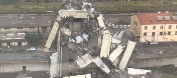 Крушение моста в Генуе Крушение моста в Генуе - Sputnik Аҧсны