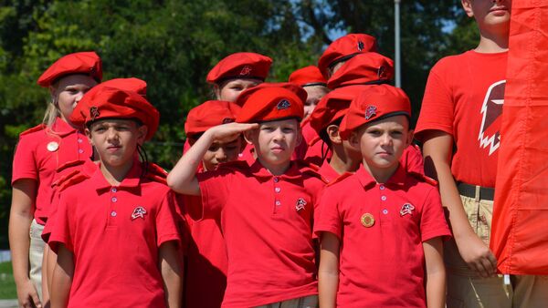 Детский военный лагерь в Гудауте - Sputnik Абхазия