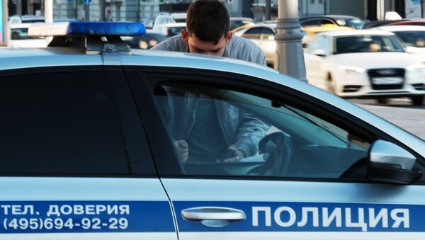 Автомобиль полиции на улице Москвы. - Sputnik Аҧсны