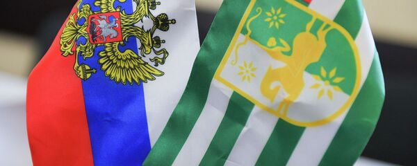 Флаг Россия Абхазия Флаг Россия Абхазия - Sputnik Абхазия