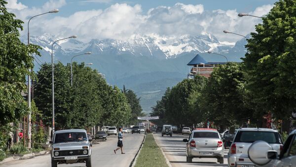 Вид на одну из городских улиц в Цхинвале. - Sputnik Абхазия