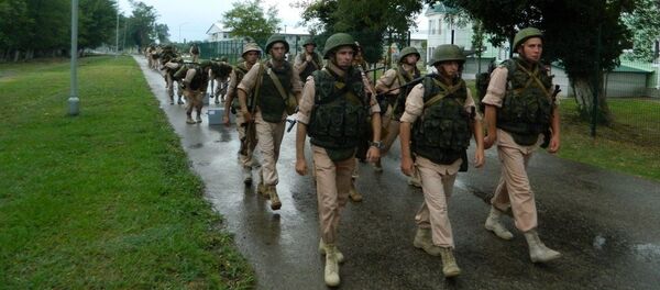 Ротные тактические группы российской военной базы ЮВО в Абхазии  Ротные тактические группы российской военной базы ЮВО в Абхазии  - Sputnik Абхазия