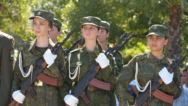 Принятие присяги курсантами, поступившими в военные ВУЗы России - Sputnik Абхазия