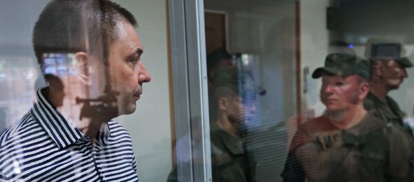 Руководитель портала РИА Новости Украина Кирилл Вышинский в зале апелляционного суда Херсонской области (6 августа 2018). Украина Руководитель портала РИА Новости Украина Кирилл Вышинский в зале апелляционного суда Херсонской области (6 августа 2018). Украина - Sputnik Аҧсны