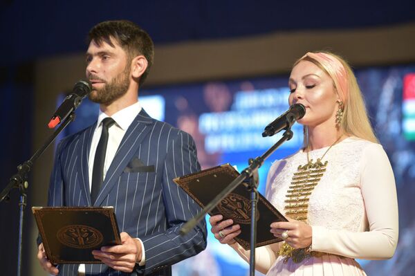 Концерт творческих коллективов Ингушетии в Абхазской государственной филармонии Концерт творческих коллективов Ингушетии в Абхазской государственной филармонии - Sputnik Абхазия