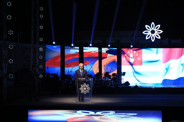 Президент Республики Абхазия Рауль Хаджимба на открытии Дамасской международной ярмарки - Sputnik Абхазия