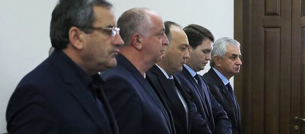 Президент Республики Абхазия Рауль Хаджимба на совещании с Кабинетом Министров Президент Республики Абхазия Рауль Хаджимба на совещании с Кабинетом Министров - Sputnik Абхазия