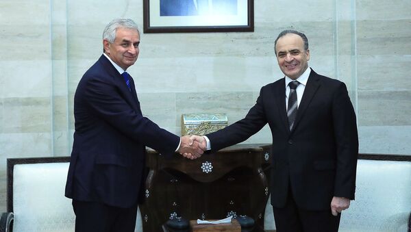 Президент Республики Абхазия Рауль Хаджимба встретился с Премьер-министром Сирии Имадом Хамисом - Sputnik Абхазия