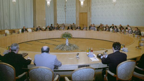Встреча руководителей России, Грузии и Абхазии в Президент-отеле - Sputnik Абхазия