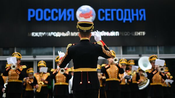 Выступление Центрального военного оркестра министерства обороны РФ в Международном информационном агентстве Россия сегодня - Sputnik Абхазия