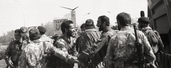 Встреча бойцов Восточного и Западного фронтов Встреча бойцов Восточного и Западного фронтов - Sputnik Аҧсны