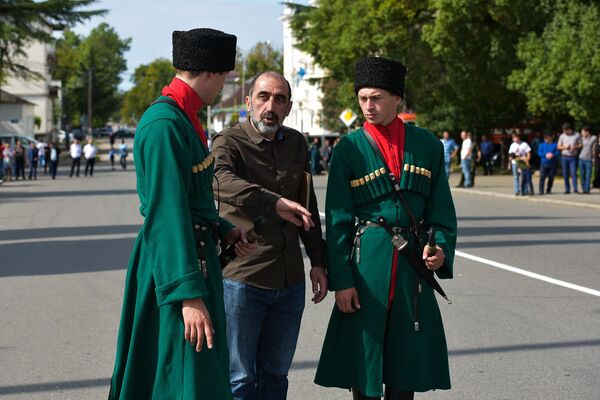 Генеральная репетиция парада Победы в Отечественной войне народа Абхазии на площади Свободы - Sputnik Абхазия