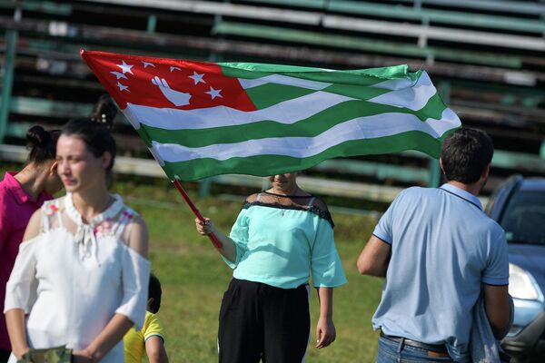 Конно-спортивные соревнования в селе Мыку - Sputnik Абхазия