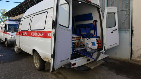 Передача машин скорой помощи Центральной Республиканской больнице Абхазии - Sputnik Абхазия