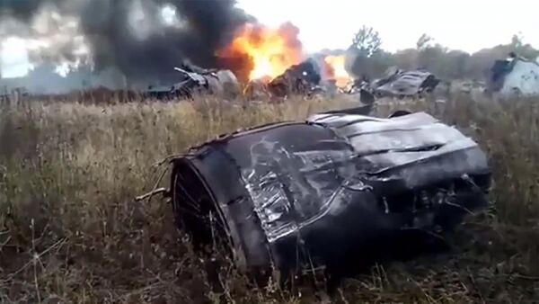 Место авиакатастрофы МиГ-29 в Подмосковье - Sputnik Абхазия