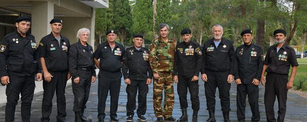 Добровольцы из Чечнской Республики - члены отряда Волчья стая - Sputnik Абхазия
