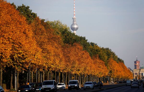 Осенние деревья в парке Тиргартен в Берлине, Германия - Sputnik Абхазия