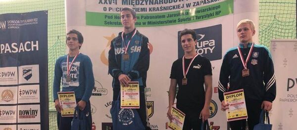 Международный турнир по вольной борьбе, в котором участвовали спортсмены из Латвии, Литвы, Польши, Эстонии, Германии, Израиля, Финляндии, Канады и России, проходил в Польше Международный турнир по вольной борьбе, в котором участвовали спортсмены из Латвии, Литвы, Польши, Эстонии, Германии, Израиля, Финляндии, Канады и России, проходил в Польше - Sputnik Абхазия