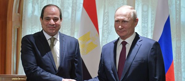 Президент РФ В. Путин встретился с президентом Египта А. Сиси Президент РФ В. Путин встретился с президентом Египта А. Сиси - Sputnik Абхазия