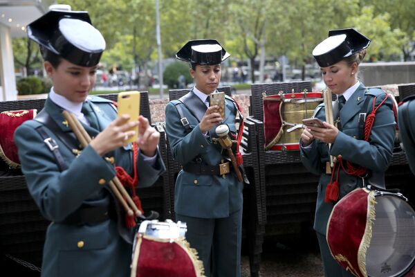 Испанская гражданская гвардия во время празднования Национального Дня Испании в Мадриде - Sputnik Абхазия