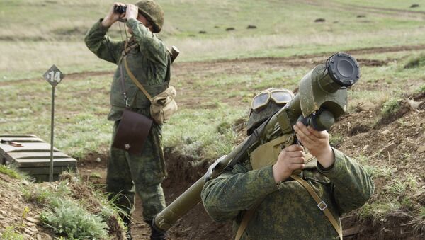 Учения по огневой подготовке Народной милиции ЛНР - Sputnik Абхазия
