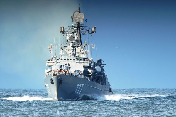 Сторожевой корабль «Ярослав Мудрый» возвращается после выполнения задач боевой службы в Средиземном море - Sputnik Абхазия