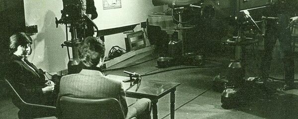 Студия абхазского телевидения. Операторы Анзор Кварчелия и Анатолий Шония Студия абхазского телевидения. Операторы Анзор Кварчелия и Анатолий Шония - Sputnik Аҧсны