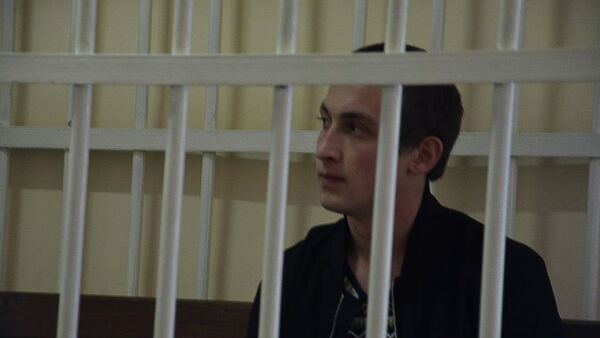 Заседание сухумского городского суда по делу Хаджарата Тарсмана, арестованного по факту ДТП, в результате которого погиб премьер Абхазии Геннадий Гагулия - Sputnik Абхазия