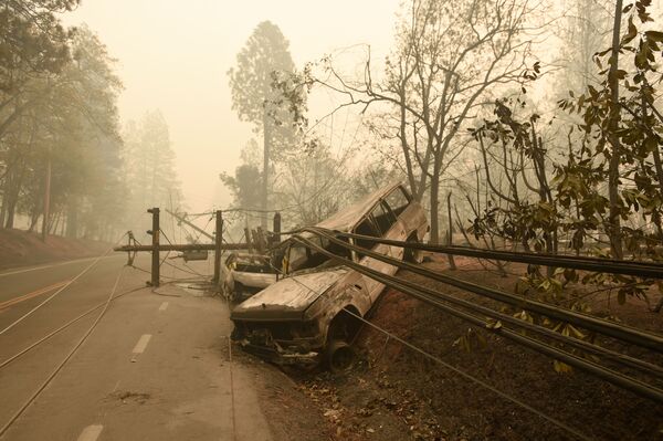 Последствия лесных пожаров в штате Калифорния, США - Sputnik Абхазия