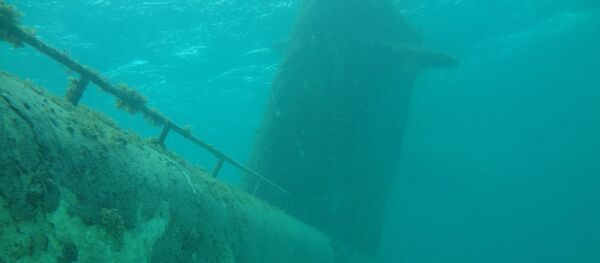 Затонувшая подводная лодка. Архивное фото Затонувшая подводная лодка. Архивное фото - Sputnik Абхазия