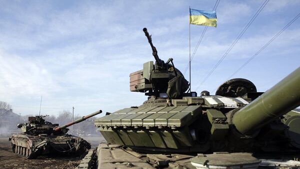 Танки украинской армии возле Горловки - Sputnik Абхазия