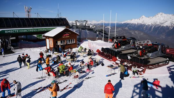 Открытие горнолыжного сезона на курорте Горки Город в Сочи - Sputnik Абхазия
