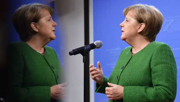 Канцлер Германии Ангела Меркель во время саммита ЕС в Брюсселе - Sputnik Аҧсны