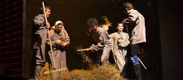 Репетиция спектакля Хаджи Мурат в РУСДРАМе Репетиция спектакля Хаджи Мурат в РУСДРАМе - Sputnik Абхазия