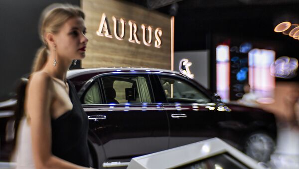 Автомобиль Aurus Senat на Московском международном автомобильном салоне 2018 - Sputnik Абхазия