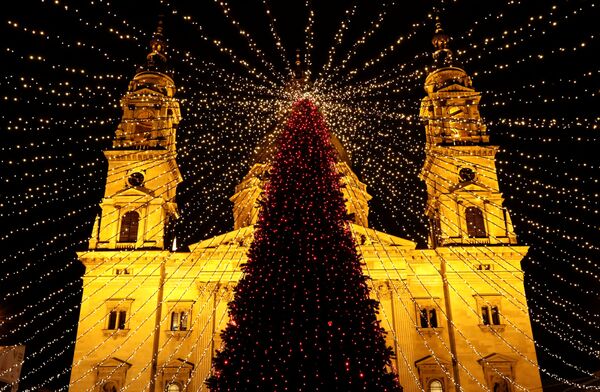 Рождественская ель в Будапеште - Sputnik Абхазия