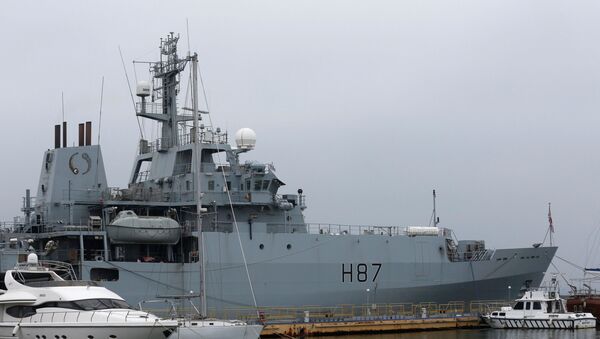 Британский военный корабль в порту в Одессе, 21 декабря 2018 - Sputnik Абхазия