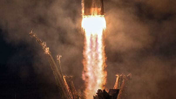 Старт ракеты-носителя Союз-ФГ с пилотируемым кораблем Союз МС-11 - Sputnik Абхазия
