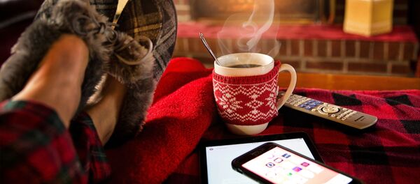 Новый год у камина Новый год у камина - Sputnik Абхазия