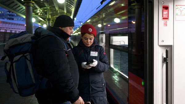 Первый рейс поезда Ласточка из Москвы в Иваново - Sputnik Абхазия