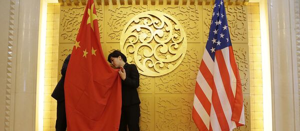 Флаги США и Китая - Sputnik Абхазия