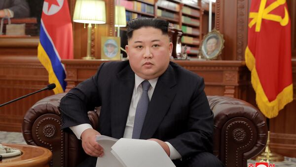 Руководитель КНДР Ким Чен Ын , архивное фото - Sputnik Абхазия