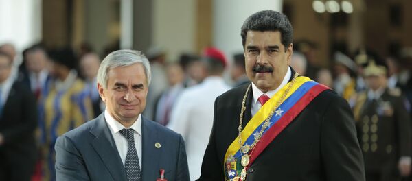 Аԥсны ахадеи Венесуела ахада Николас Мадурои еиԥылеит Аԥсны ахадеи Венесуела ахада Николас Мадурои еиԥылеит - Sputnik Аҧсны