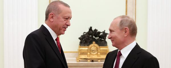 Урыстәыла ахада Владимир Путини Ҭырқәтәыла ахада Реџьеп Таип Ердогани Урыстәыла ахада Владимир Путини Ҭырқәтәыла ахада Реџьеп Таип Ердогани - Sputnik Аҧсны