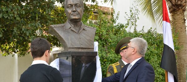 Церемония открытия памятника видному военному и общественному деятелю Сирийской Арабской Республики, генералу Уалиду Маршан - Sputnik Абхазия