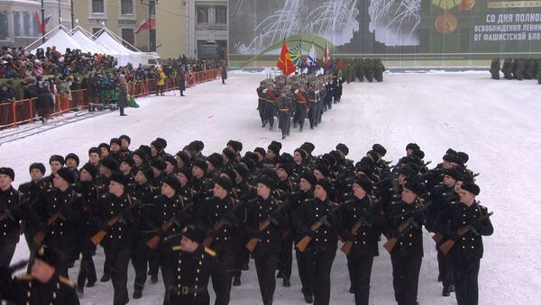 Парад в честь 75-летия снятия блокады Ленинграда - Sputnik Абхазия