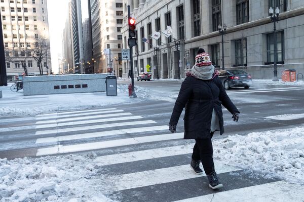 Редкие пешеходы в Чикаго, штат Иллинойс - Sputnik Абхазия