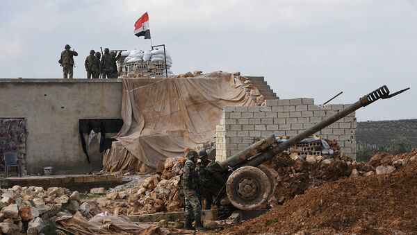 Сирийские военные на позиции. Архивное фото - Sputnik Абхазия