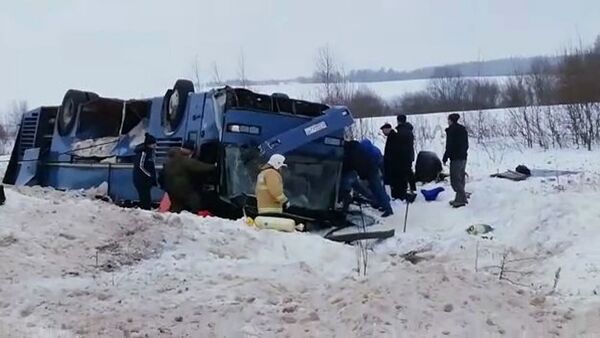 Авария с автобусом в Калужской области - Sputnik Абхазия