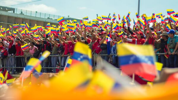 Акция в поддержку президента Венесуэлы Н. Мадуро - Sputnik Абхазия